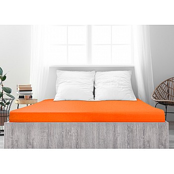 Jersey bombažna rjuha MAKO - temno oranžna Velikost: 120x200