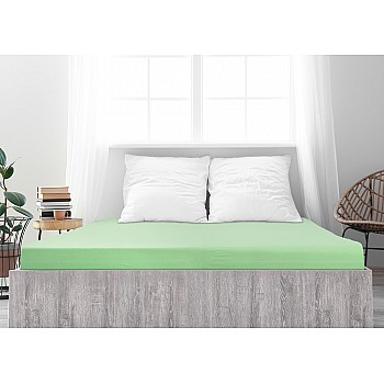 Jersey bombažna rjuha MAKO - svetlo zelena Velikost: 120x200