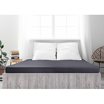 Rjuha iz česanega bombaža MAKO - antracit Velikost: 80x200