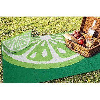 Odeja za piknik z vrečko 120x160cm - Limeta