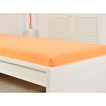 Jersey otroška bombažna rjuha - losos Velikost: 70x140 cm