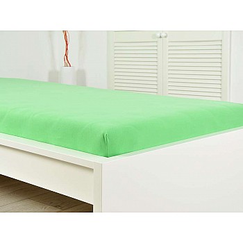 Jersey otroška bombažna rjuha - pomladno zelena Velikost: 70x140 cm