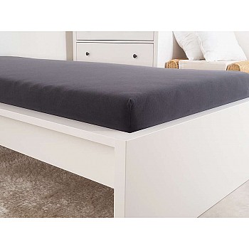 Jersey otroška bombažna rjuha - antracit Velikost: 70x140 cm