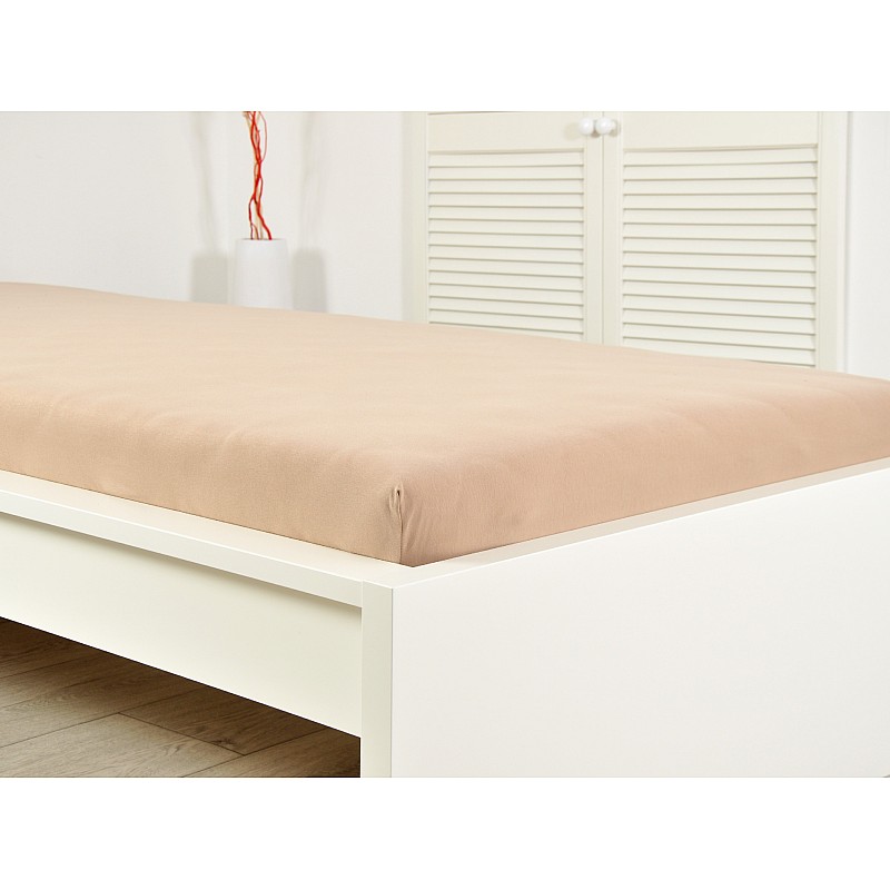 Frotirna rjuha IDEAL - bela kava Velikost: 90x200