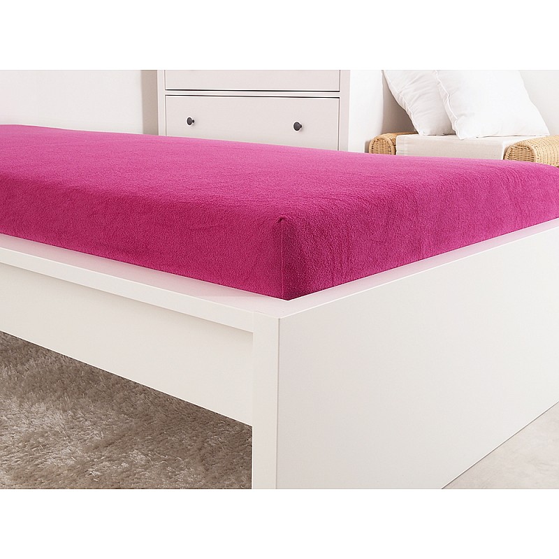 Frotirna rjuha IDEAL - fuchsia Velikost: 180x200