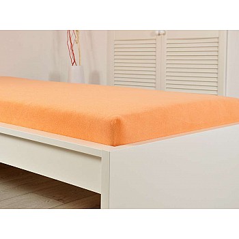 Frotirna otroška bombažna rjuha - losos Velikost: 60x120 cm