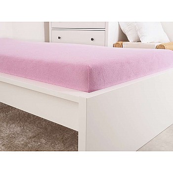 Frotirna otroška bombažna rjuha - roza Velikost: 70x140 cm