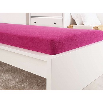 Frotirna otroška bombažna rjuha - fuchsia Velikost: 60x120 cm