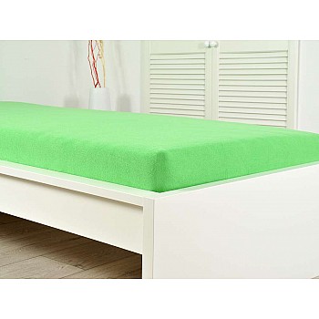 Frotirna otroška bombažna rjuha - pomladno zelena Velikost: 60x120 cm