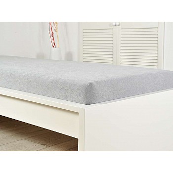 Frotirna otroška bombažna rjuha - siva Velikost: 70x140 cm