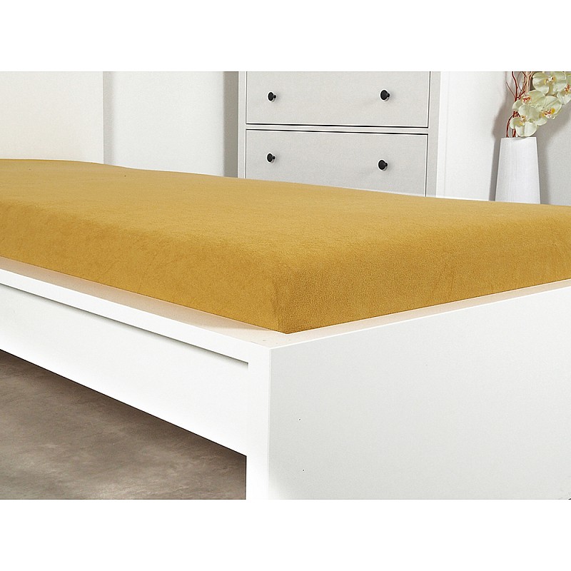 Frotirna rjuha IDEAL - gorčična Velikost: 180x200