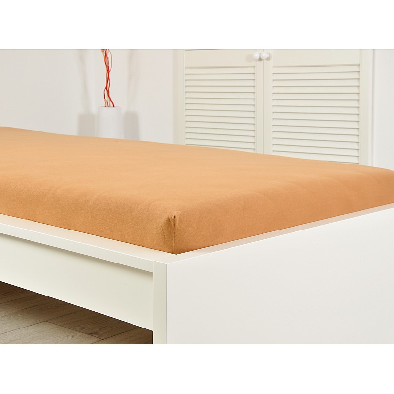 Jersey otroška bombažna rjuha - čokolada Velikost: 70x140 cm