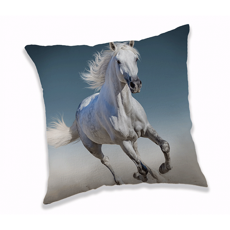 Licenčna okrasna blazina 40x40 - Beli konj