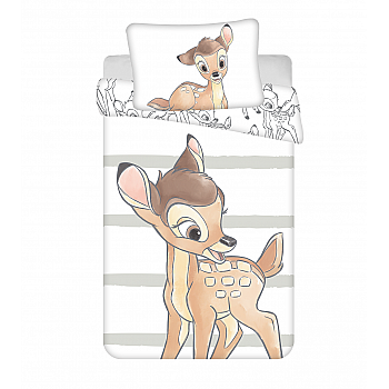 Otroška bombažna posteljnina 135x100 + 40x60 cm - Bambi