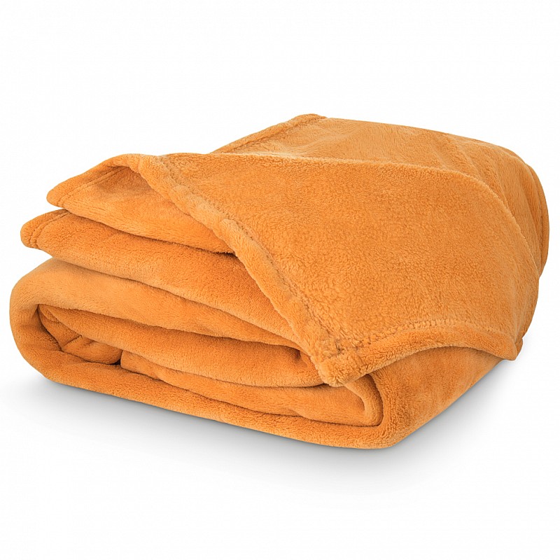 Mikroplišasta odeja EXCLUSIVE 150x200 - Gorčica