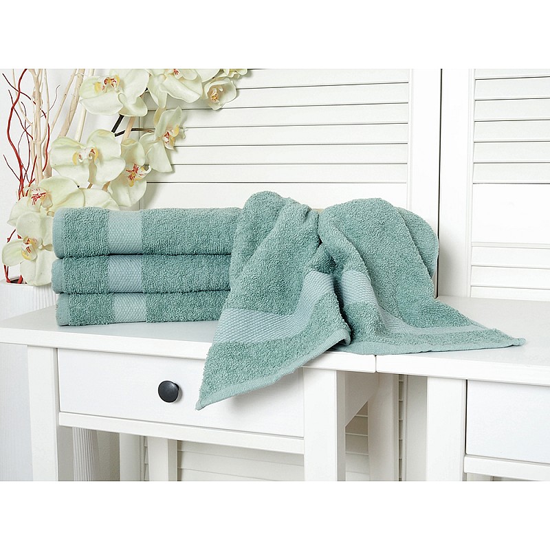 Bombažna frotirna brisača Adria 50x90 - Granitno zelena