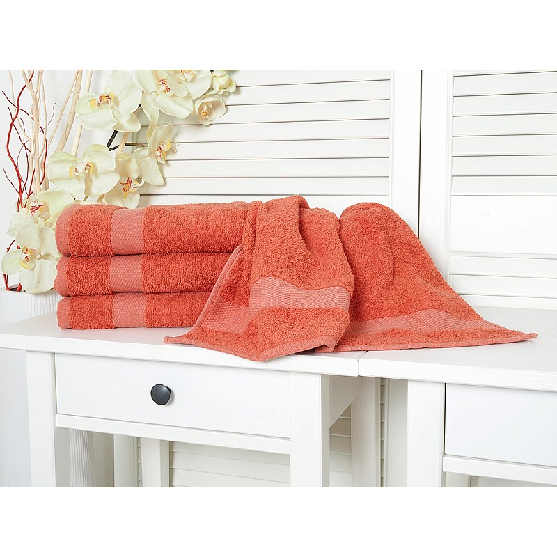 Bombažna frotirna brisača Adria 50x90 - Rdeča Mecca