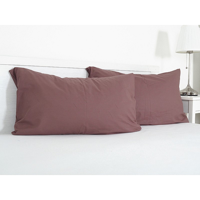 Prevleka za vzglavnik iz viskoze, bombaž, poplin 45x75 cm - bordo
