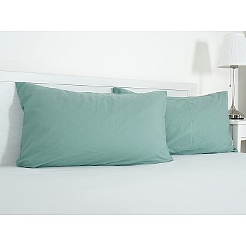 Prevleka za vzglavnik iz viskoze, bombaž, poplin 45x75 cm - olivna