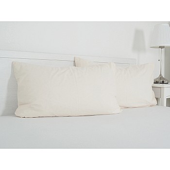 Prevleka za vzglavnik iz viskoze, bombaž, poplin 45x75 cm - pepelnato