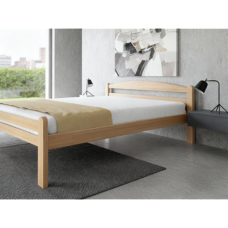 Lesena postelja Bellariva - 90x200 cm