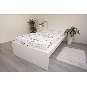 Mikroflanelna rjuha EXCLUSIVE - beli marmor Velikost: 90x200 cm