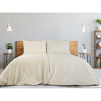 Posteljnina za hotele TOP 2. kakovosti 140x200+70x90 - kavna