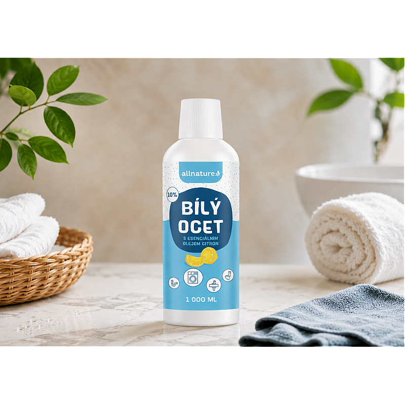Allnature Beli kis 10 % z vonjem limone - polnilo Vsebina: 1000 ml