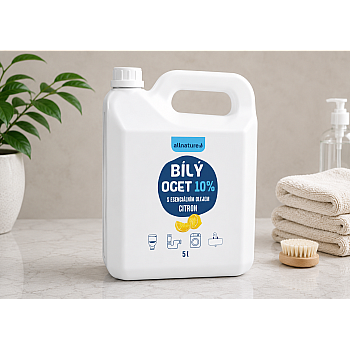 Allnature Beli kis 10 % z vonjem limone - polnilo Vsebina: 5000 ml
