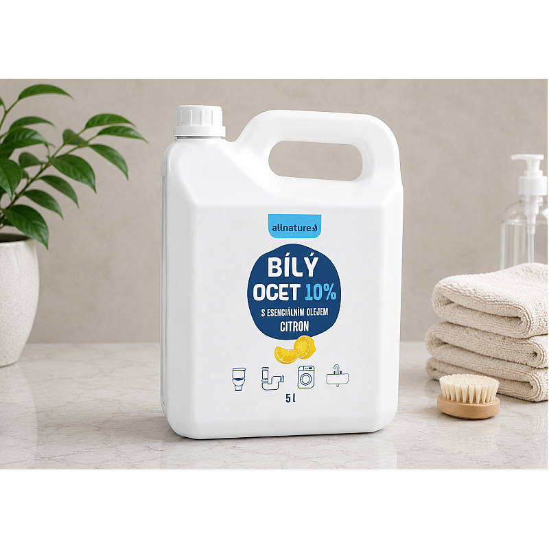 Allnature Beli kis 10 % z vonjem limone - polnilo Vsebina: 5000 ml