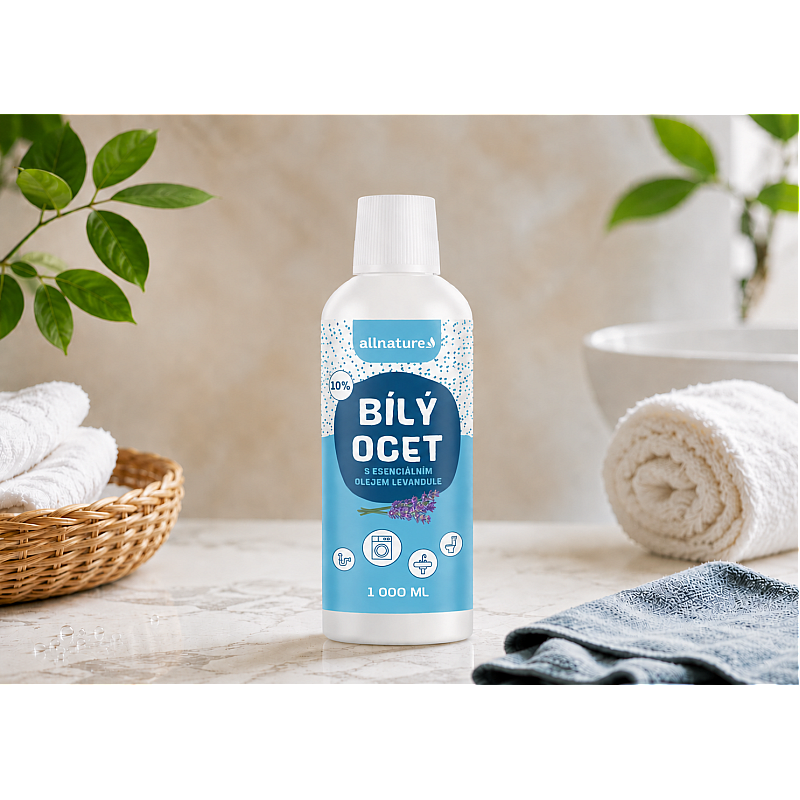 Allnature Beli kis 10 % z vonjem sivke - polnilo Vsebina: 1000 ml