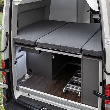 Rjuha za Volkswagen Grand California 600, tridelna zadnja postelja - antracit