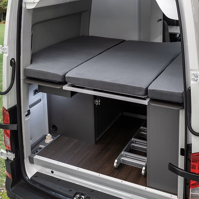 Rjuha za Volkswagen Grand California 600, tridelna zadnja postelja - antracit